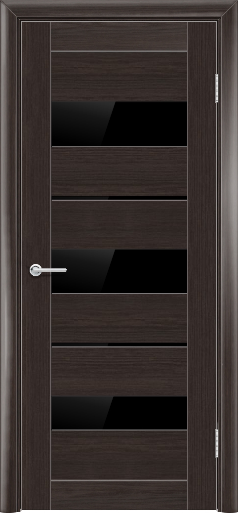 Т64, Орех темный рифленый, Лакобель черный