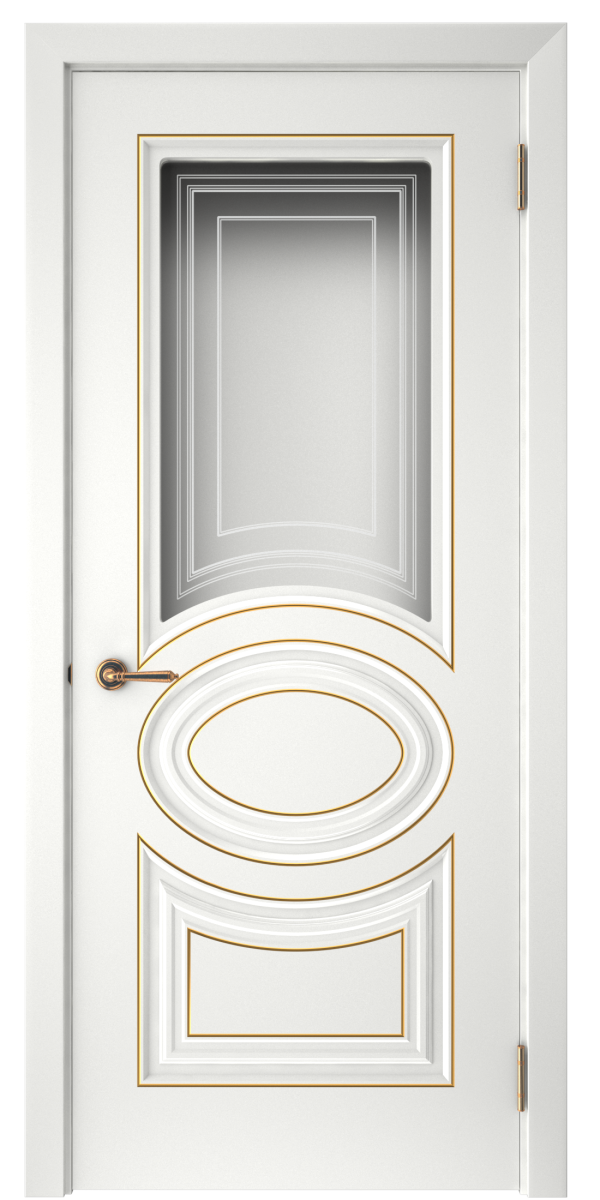 СК 3, Сатинато фотопечать, эмаль белая, патина золото