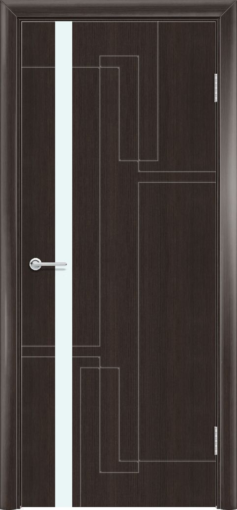 M64, Темный орех рифленый, Лакобель белый